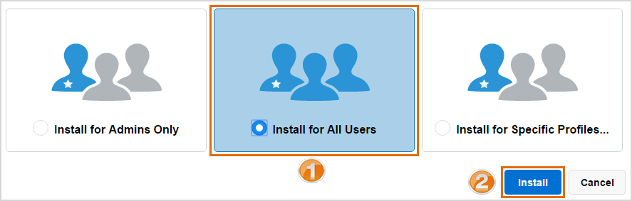 Click Install for All Users, then click Install.